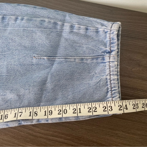 Zara High Rise Paperbag Tapered Balloon Style Light Blue Jeans - Picture 11 of 12